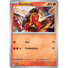 POKEMON MEGA EVOLUTION CARTA SIZZLIPEDE REVERSE HOLO