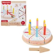 MATTEL JGR82 FISHER PRICE JUGUETE PARA BEBES PASTEL CUMPLEANOS DE MADERA