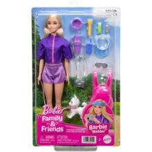 MATTEL JJV59 BARBIE MUNECA MALIBU MASCOTA PERRITO ACCESORIOS AVENTURA 3+