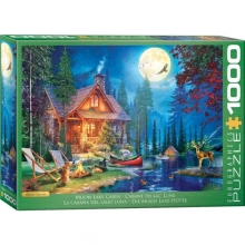 EUROGRAPHICS 6000-6140 MOON LAKE CABIN BY D DAVISON 1000 PIEZAS