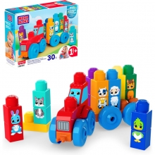 MATTEL JKG33 MEGA BLOKS BUILD AND MATCH TRACTOR CON ANIMALITOS