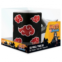 ABYSSE ABYMUGA096 NARUTO SHIPPUDEN SHURIKEN AKATSUKI 3D HANDLE MUG 16 OZ