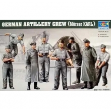 TRUMPETER 00409 GERMAN ARTILL CREW MORSER KARL ( 8 FIGUREN ) 1:35