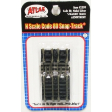 ATLAS 2509 STRAIGHT TRACK ASSORTMENT ( 10 ) N