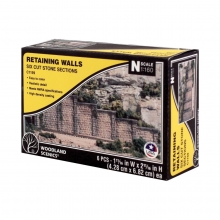 WOODLAND 1159 CUT STONE RETAINING WALLS ( 6 ) KIT N