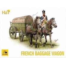 HAT 8106 1:72 NAPOLEONIC FRENCH BAGGAGE WAGONS ( 1 SOLDIER, 2 HORSES & 3 WAGONS )