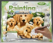 ROYAL PJL12 JUNIOR PAINT BY NUMBER GOLDEN RETRIEVER 15X11-1:4